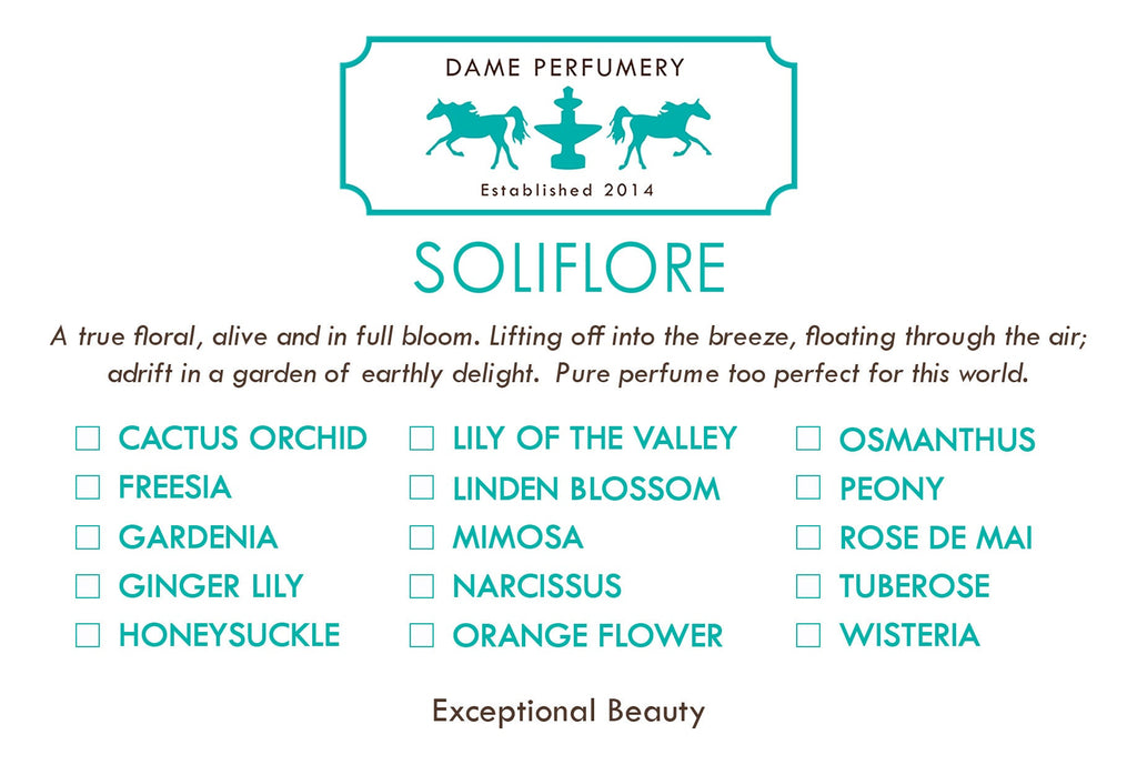 DAME SOLIFLORE Perfume Checklist