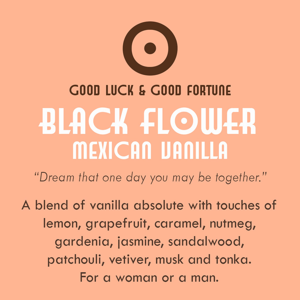 Sonoran Desert Black Flower Mexican Vanilla Perfume