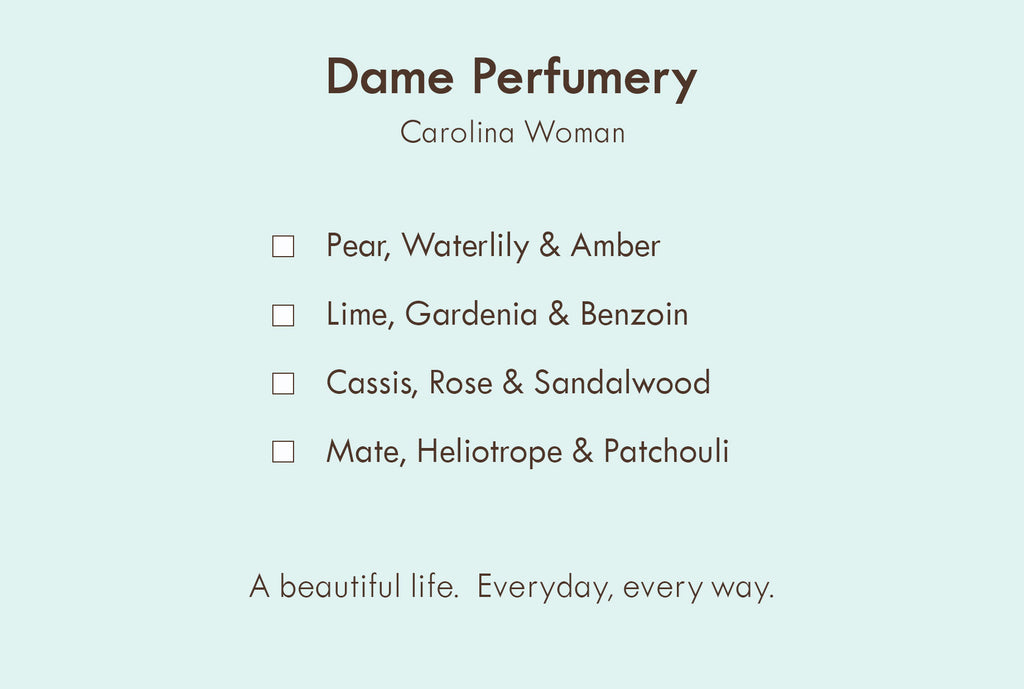 Dame Perfumery Carolina Woman Collection